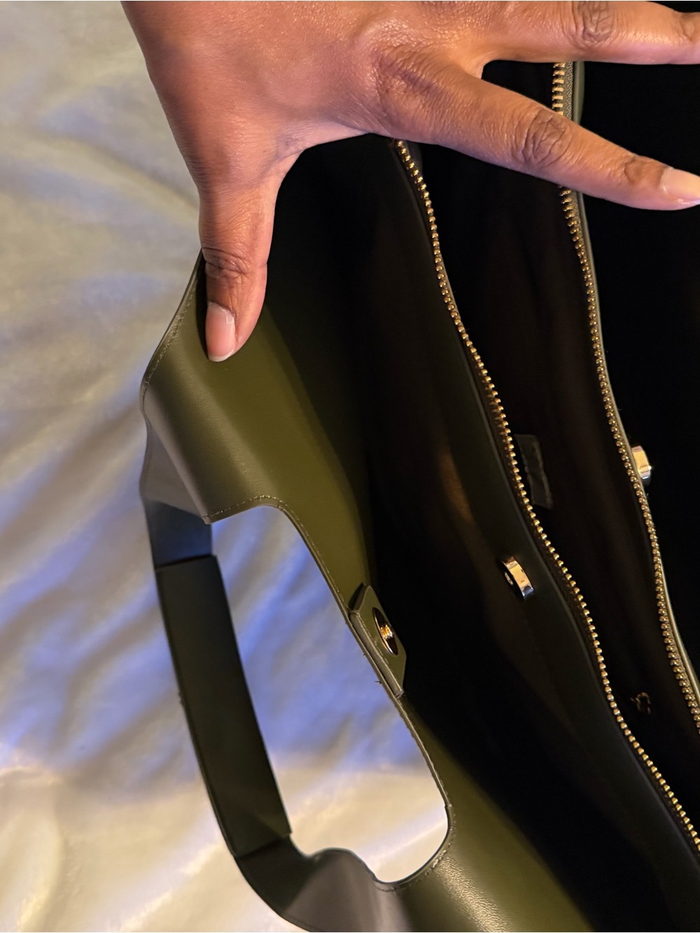 a new day Olive Green Structured Tote - Picture 4 of 11